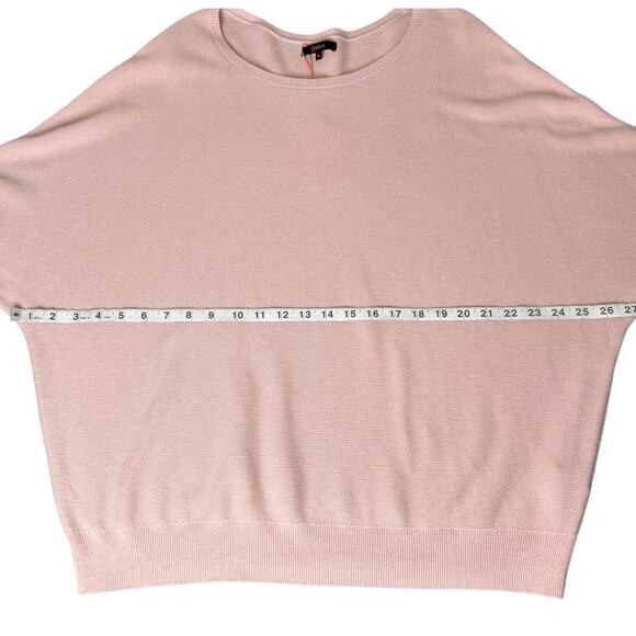 Quince Lightweight Cotton Cashmere Link-Stitch Dolman Sweater Sugar Stone XL NWT - Picture 13 of 13